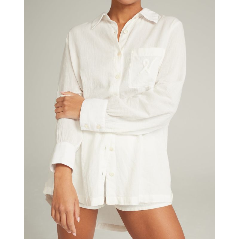 The Midi Shirt - Cotton White image