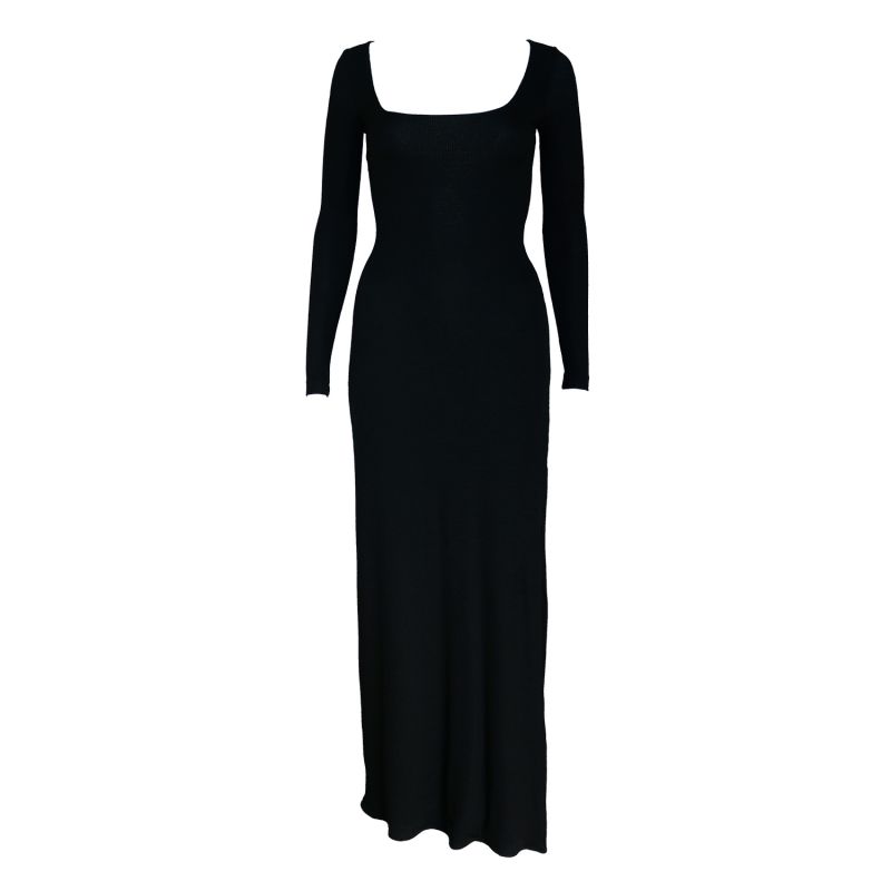 The Mila Maxi Dress In Black image