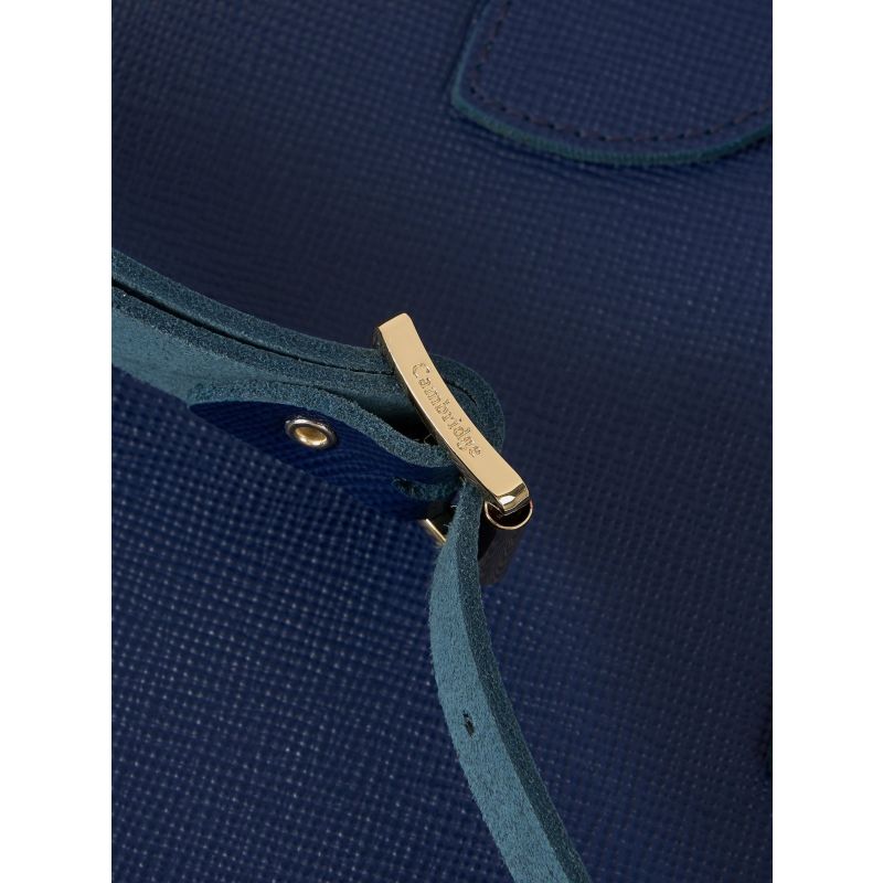 The Mini Tote - Blueberry Saffiano image