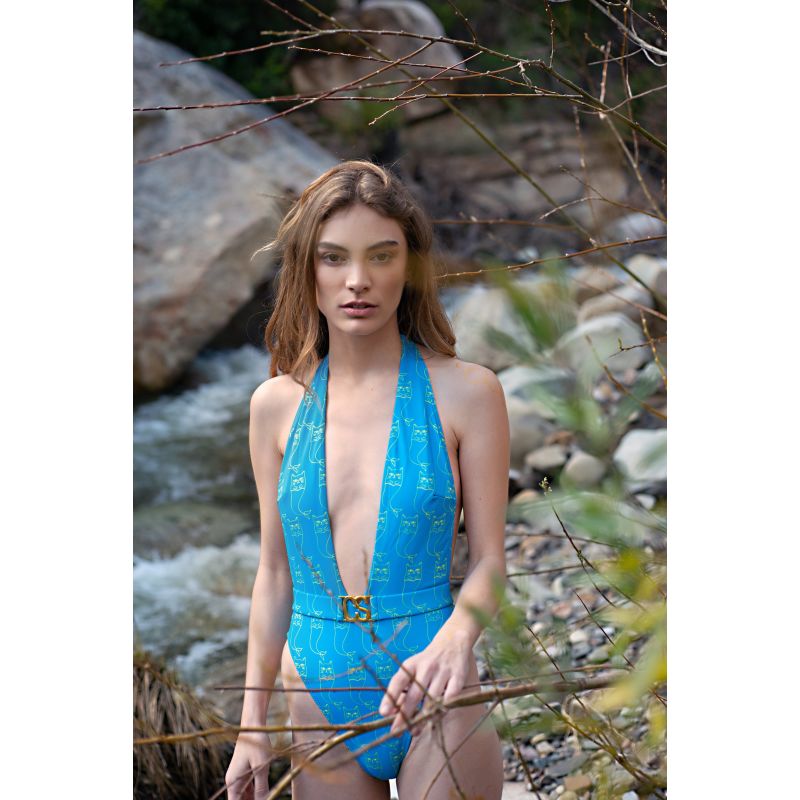 The One-Piece Swimsuit In Positano With Nipsea Print image