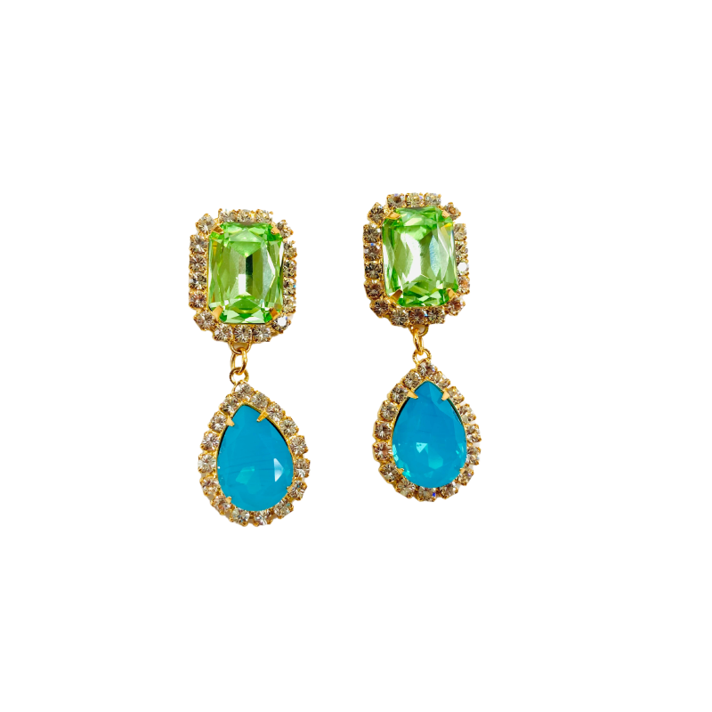 Jewel Drop Neon Earrings main image 0