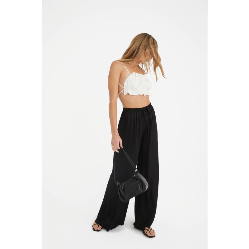 The Rising Satin Pants In Black image