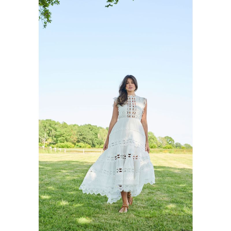 The Riviera Maxi Dress White image