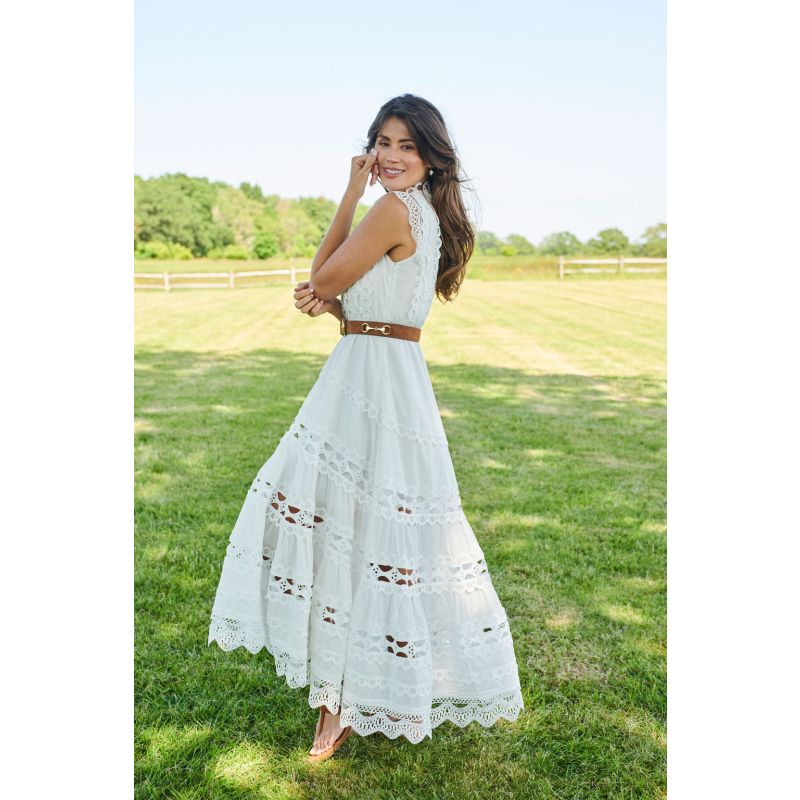 The Riviera Maxi Dress White image