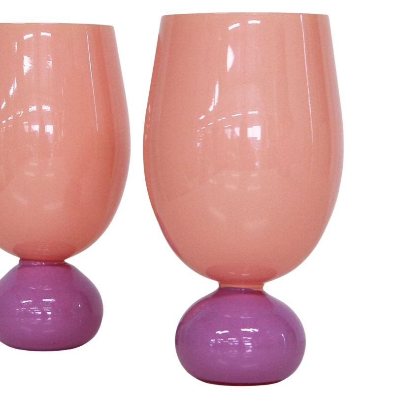 The Sorbetto Wine Glass - Set Of Two - Watermelon Prugna image