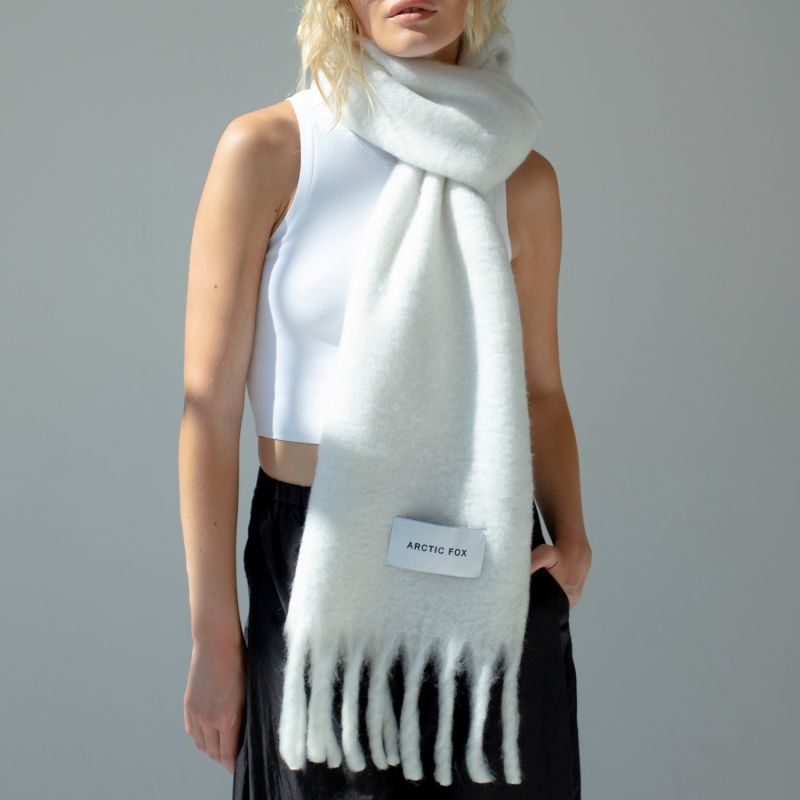 The Stockholm Scarf In Polar White image