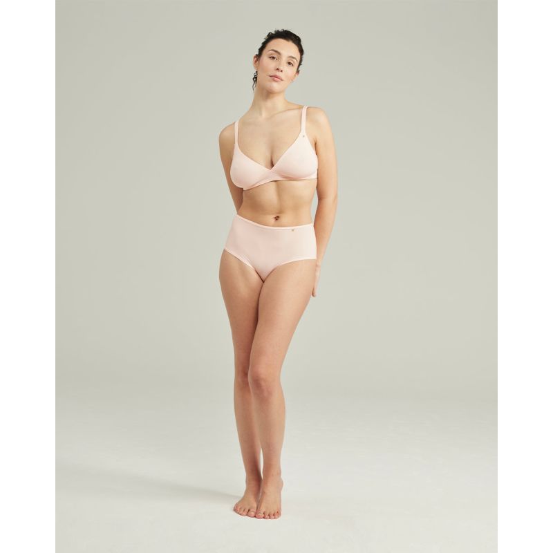 The Stretch High Waisted Brief Bundle 3 Pack - Pink/White/Sage image