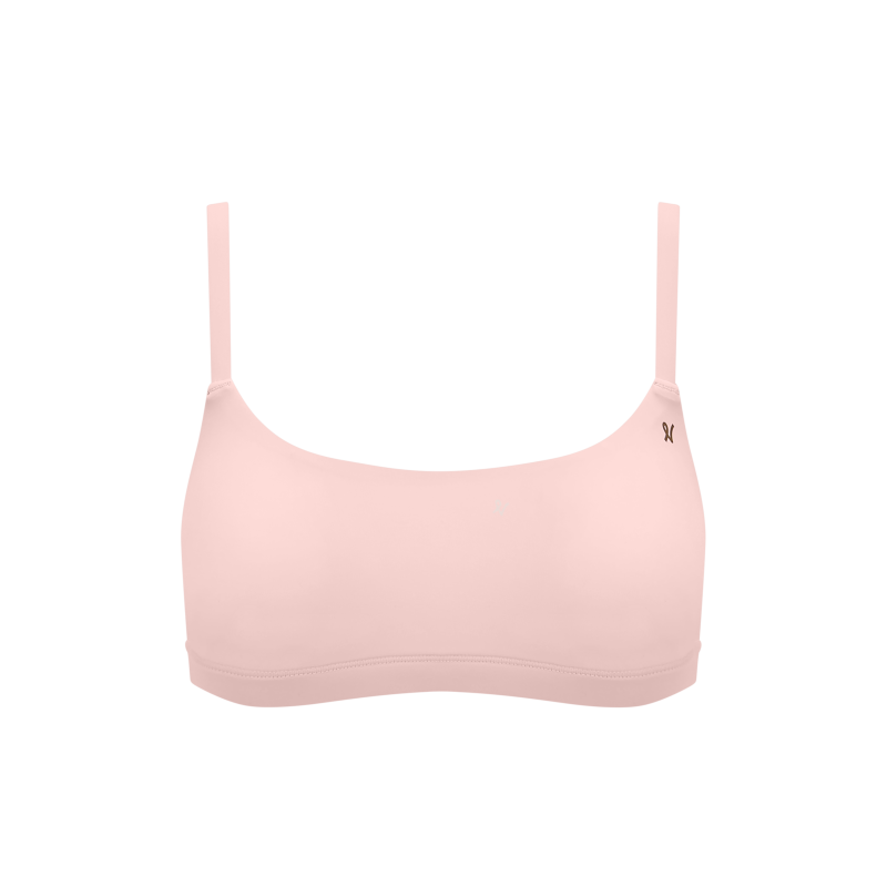 The Stretch Scoop Neck Bralette - Blush Pink image