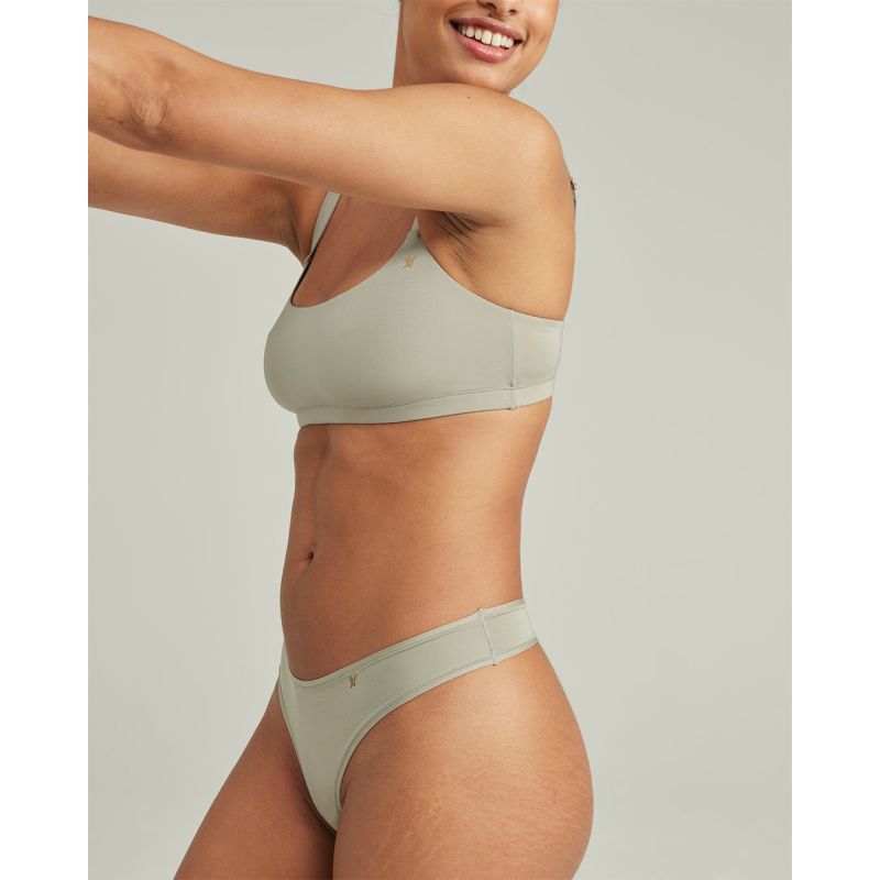 The Stretch Scoop Neck Bralette - Sage Green image