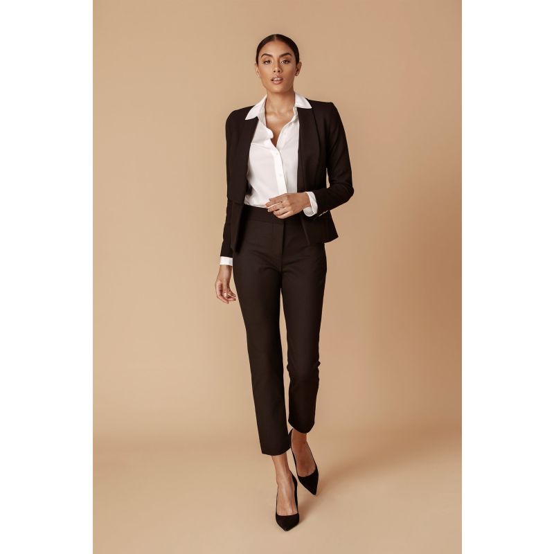 The Stretch Tailored Ankle Pant In Black image