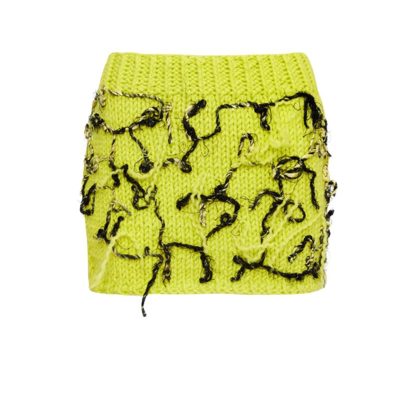 The Sun Knit Skirt - Yellow image