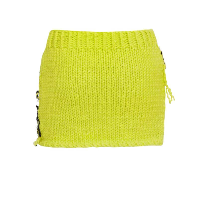 The Sun Knit Skirt - Yellow image