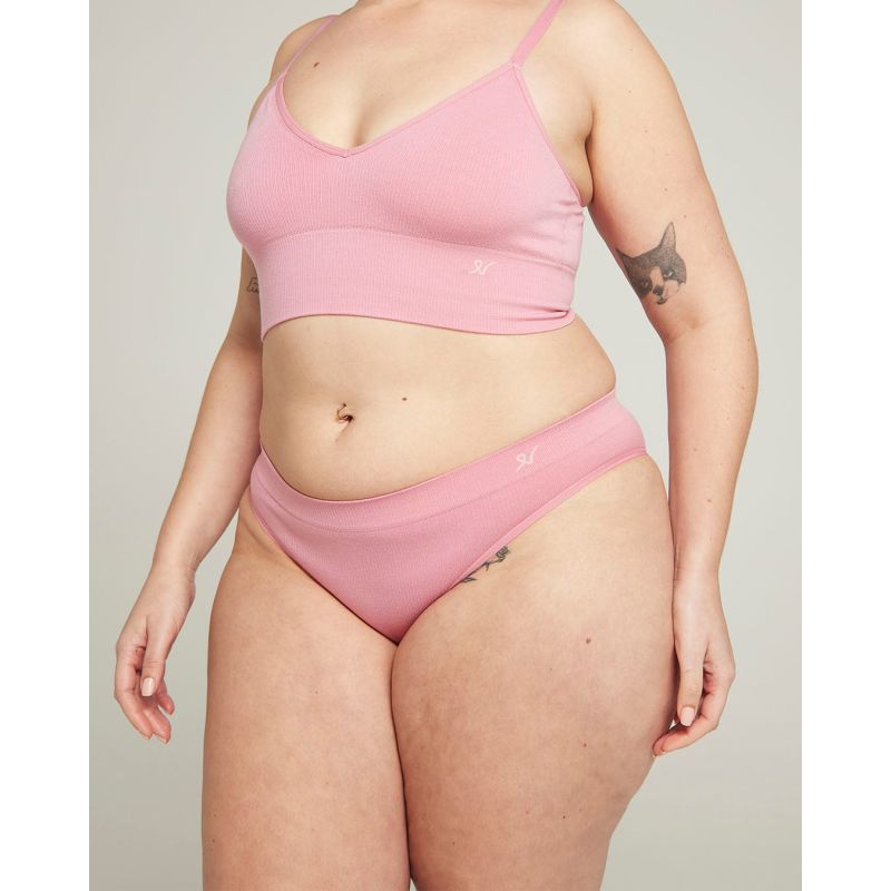 The Tencel™ High Leg Brief - Rose Pink image