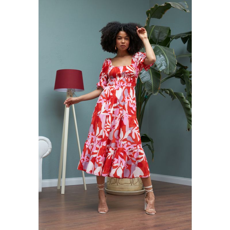 Talulah red top sea midi dress