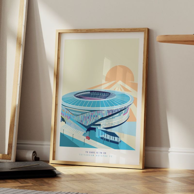 The Tottenham Stadium London Art Print image