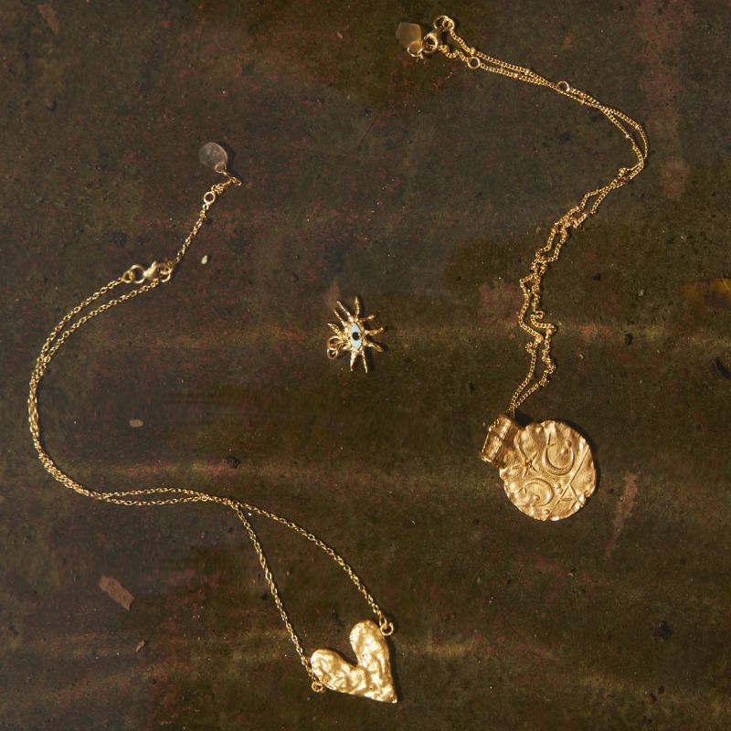 The Universe Has My Back Necklace In Gold image