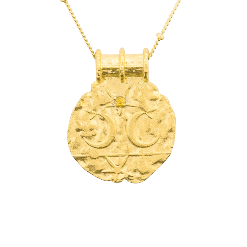 The Universe Has My Back Necklace In Gold image