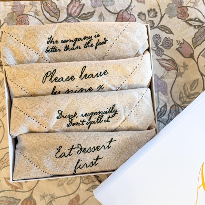 The Viral Collection | Embroidered Napkins image