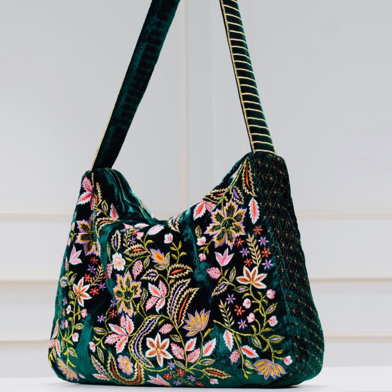 The Wild Flower Tote - Green image