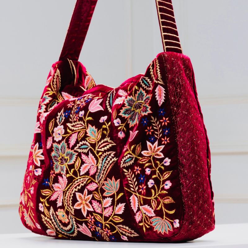 The Wild Flower Tote - Red image