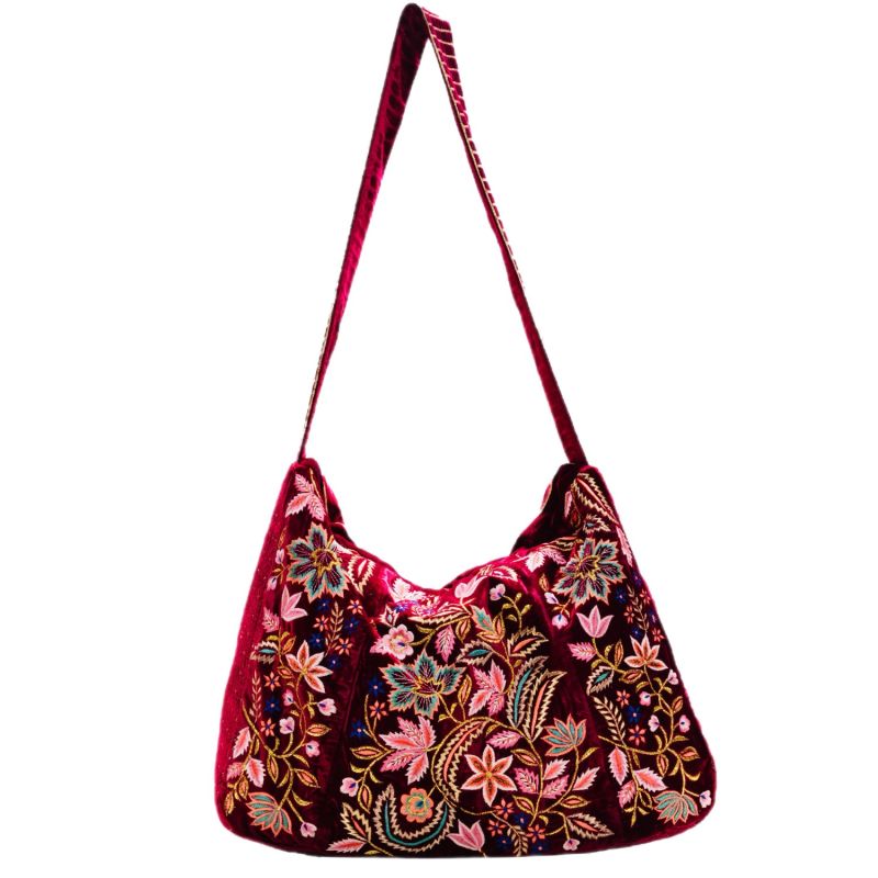 The Wild Flower Tote - Red image