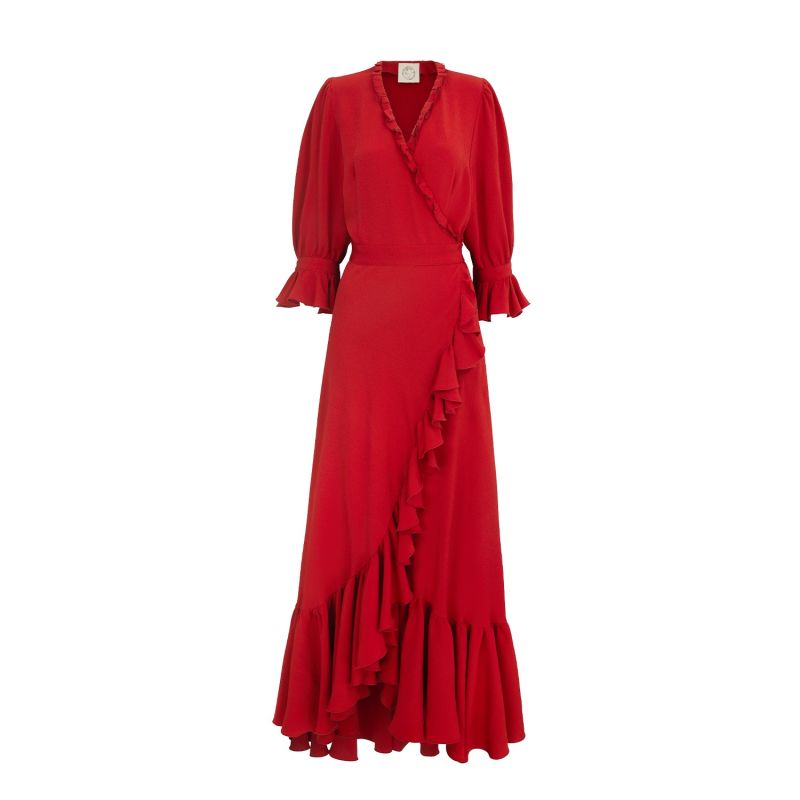 The Wrap Dress - Red image