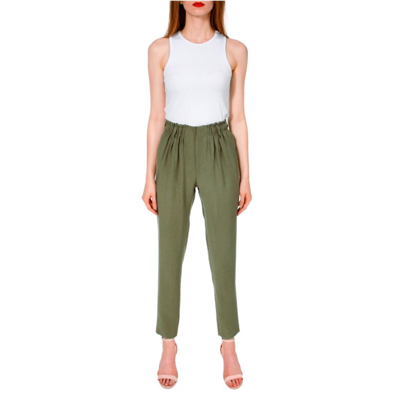 Thelma Khaki Tailored Trousers image