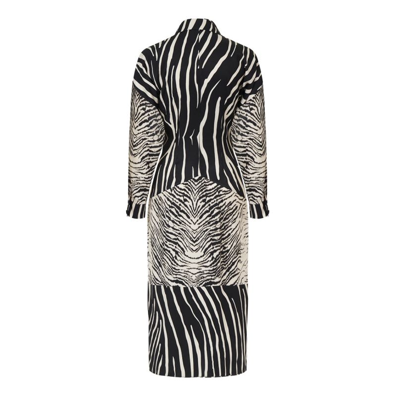 Zebra Print Shirt Dress image