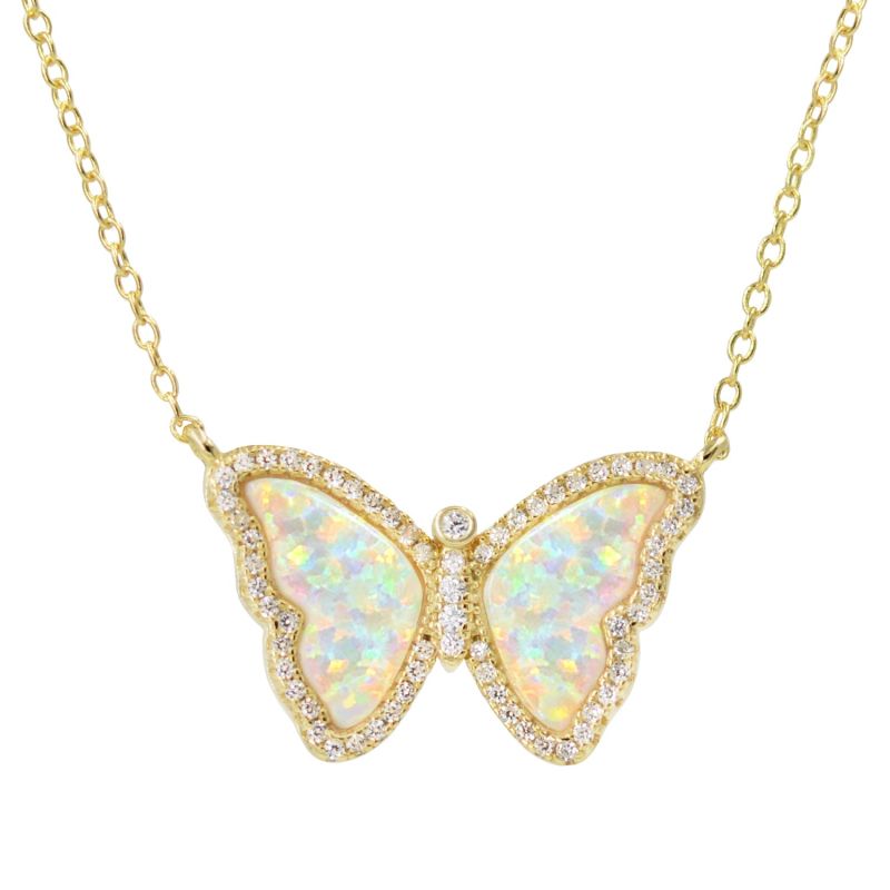 Opal Butterfly White image