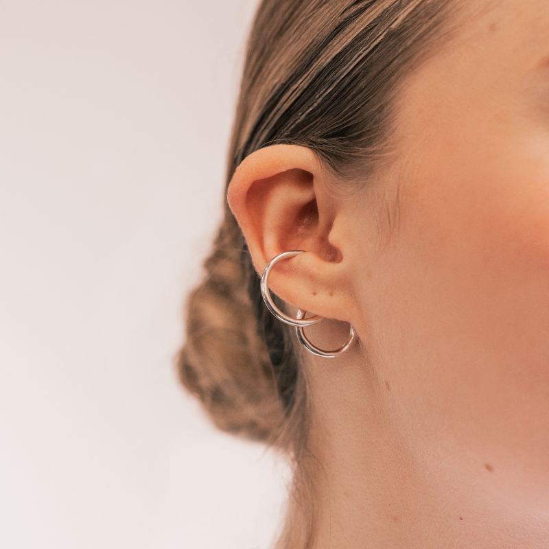 Three Ear Cuff - Silver image