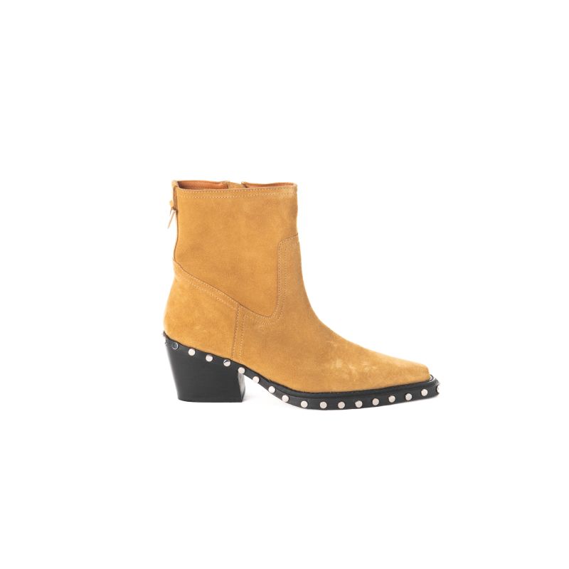 Tia - Suede Tan Leather Boots image