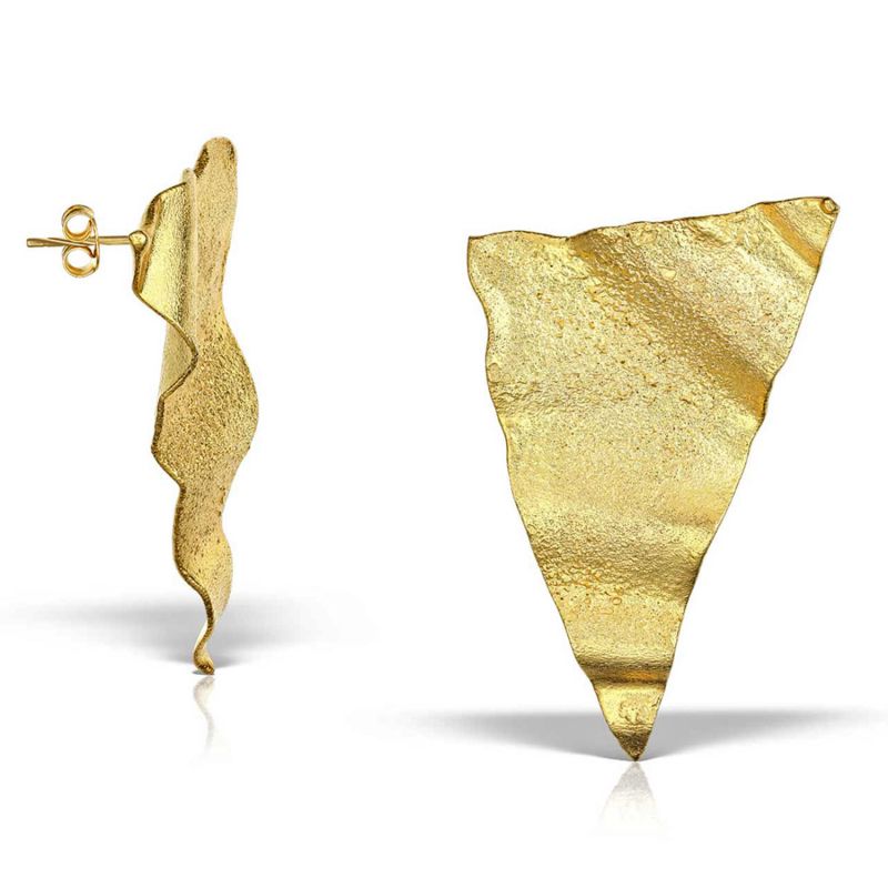 Tiamat Earrings, Gold Vermeil image