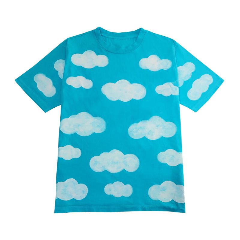 Blue Cloud Over Sized Tee image