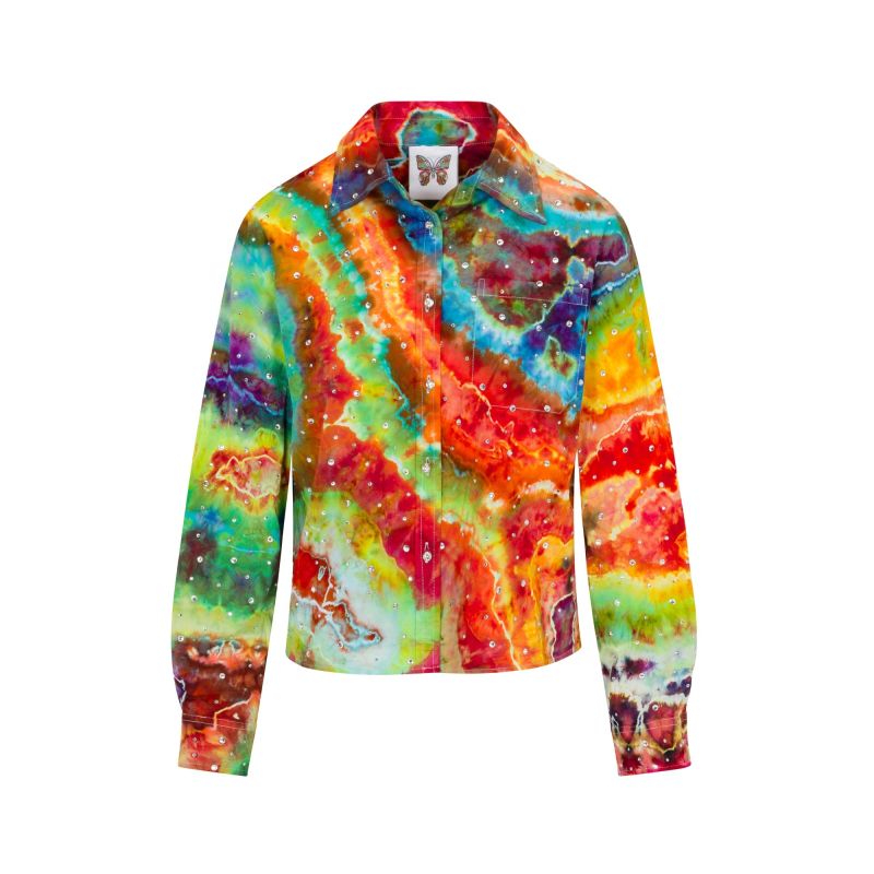 Tie Dye Gidget Sparkle Blouse image