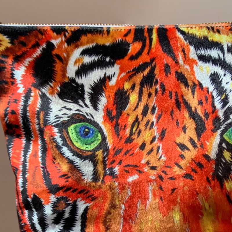 Tiger Velvet Handbag image