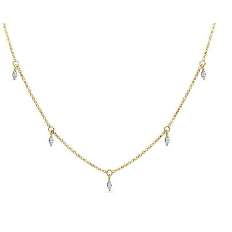 Tilcara Drops Necklace - Solid Gold image