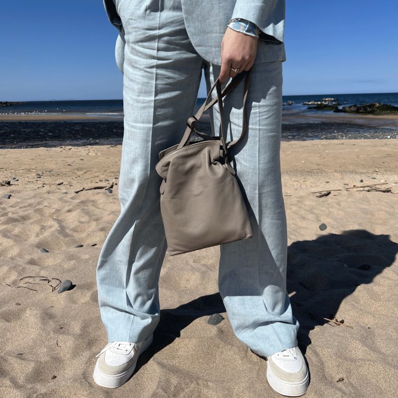 Tilly Mini Hobo In Porcini Taupe image