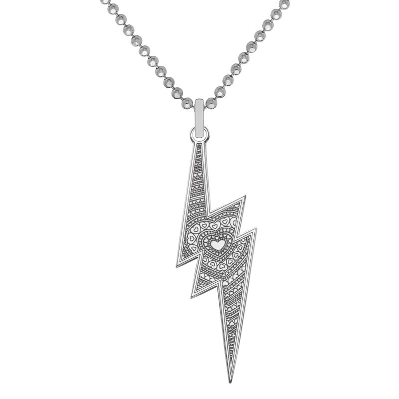 Large Lightning Bolt Pendant Necklace image