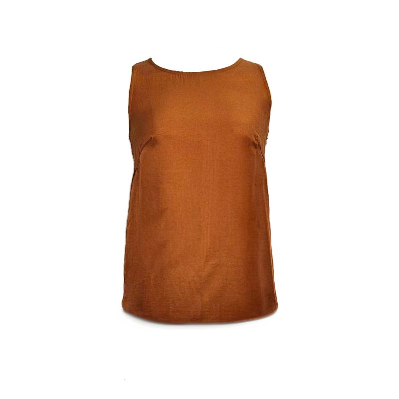 Tivri Asymmetric Back Top In Ginger image