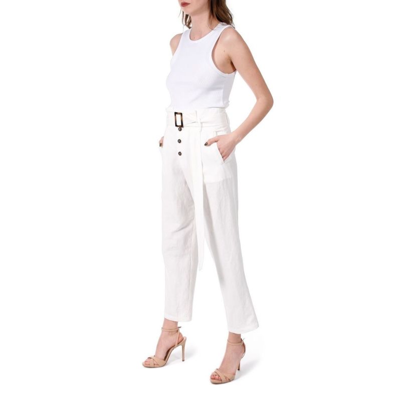 Iga Cream White Pants image