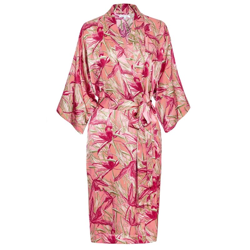 Rose Lily Kimono Robe image