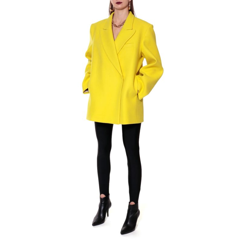 Nicole Fun Yellow Oversized Outdoor Blazer image