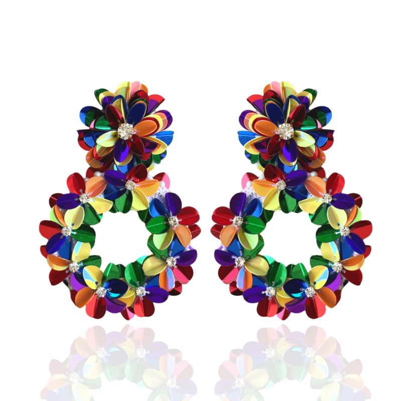 Rainbow Yasmine Hoops image