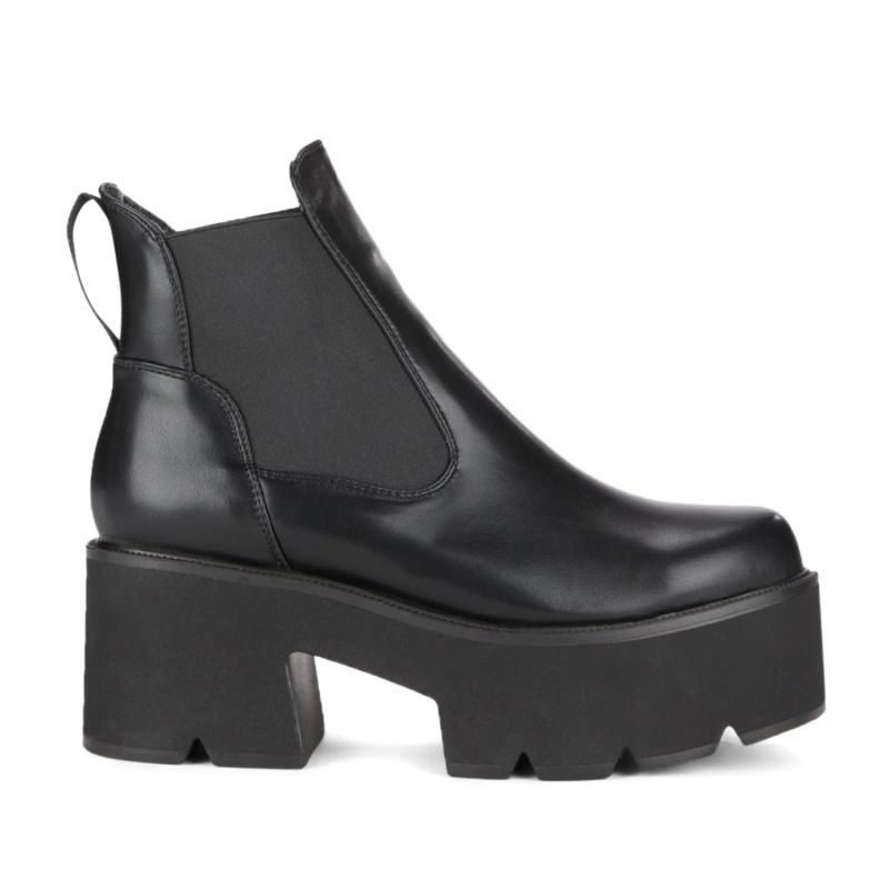 Tough Love Chunky Platform Ankle Boots In Black image