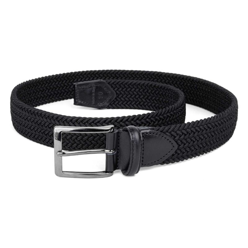 Braided Viscose Belt Black Bruno image