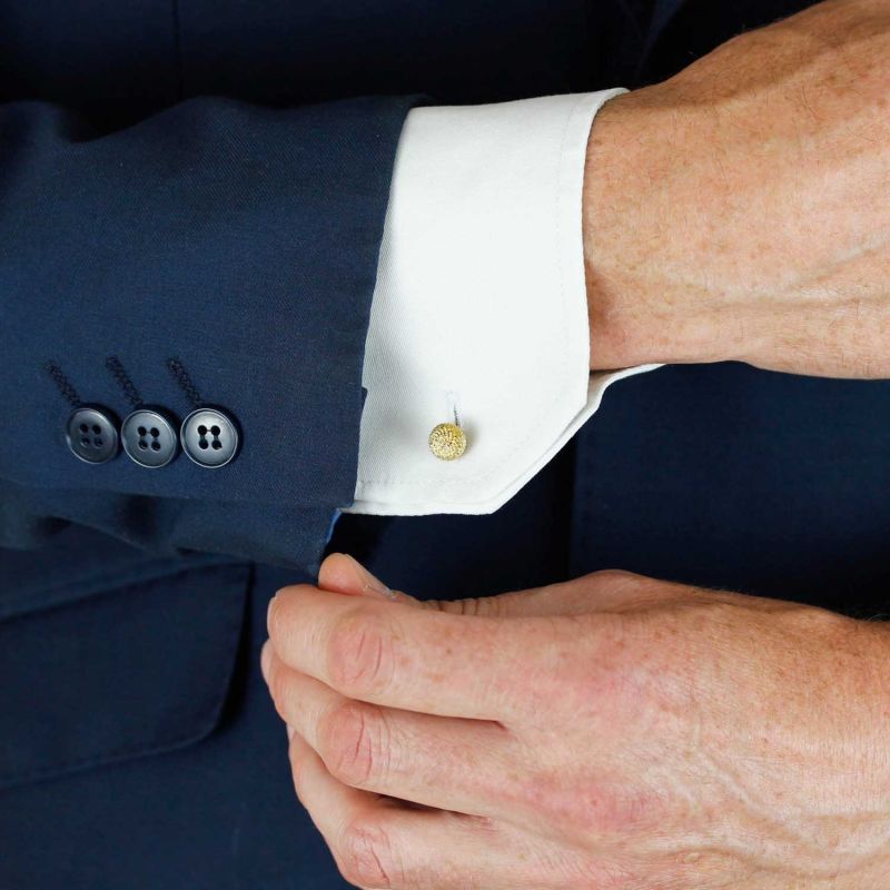 Dahlia Cufflinks - Gold image