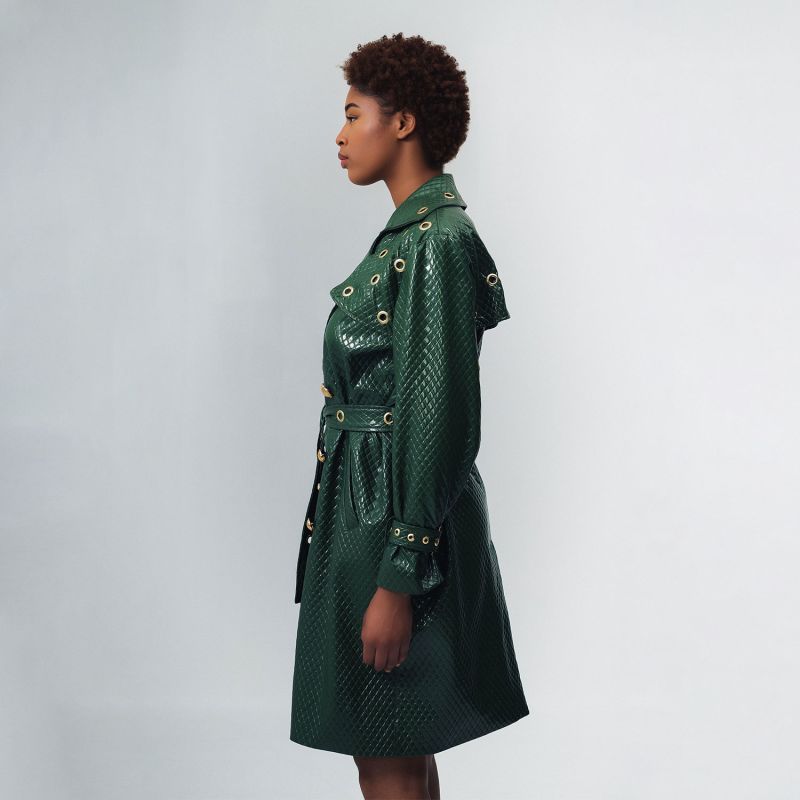 Green Trinity Trench Coat image