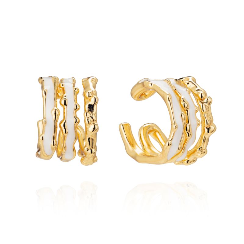 Triple Cuff Earring - Gold image