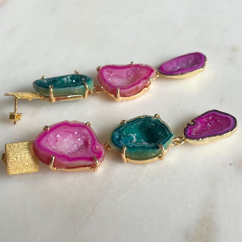 Triple Rocks In The Sky Earrings image