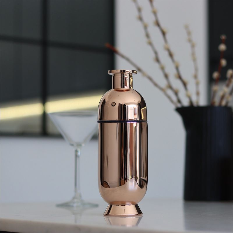 Trombone Cocktail Shaker Rose Gold image